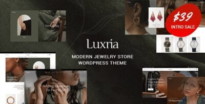 Luxria - Modern Jewelry Store WordPress Theme