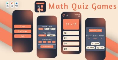 Math Quiz Game - Brain Training Game - Math for Kids - Math Games - Math Workout - Simple Math Class