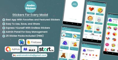 Android WhatsApp Stickers With Admin Panel