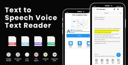 Text to Speech Voice Text Reader with AdMob Ads Android