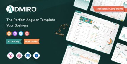 Admiro – Angular 18 Admin Dashboard Template