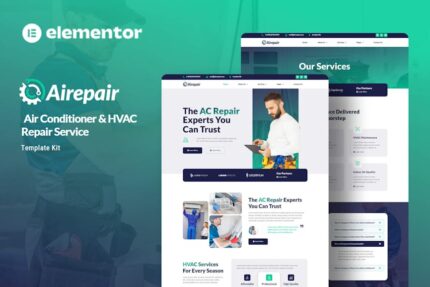 Airepair - Air Conditioner Repair Service Elementor Template Kit