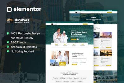 Almahyra - Umrah & Hajj Tour Travel Elementor Pro Template Kit