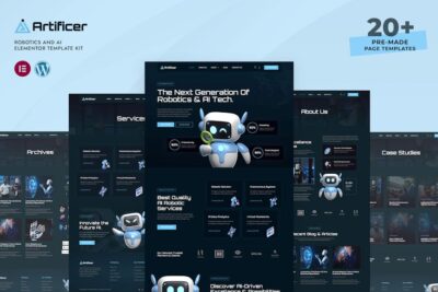 Artificer - Robotics & AI Elementor Pro Template Kit