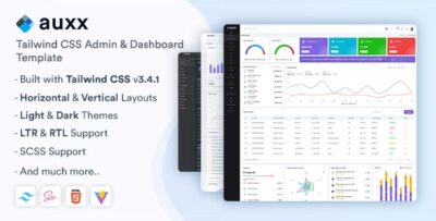 Auxx - Tailwind CSS Admin & Dashboard Template