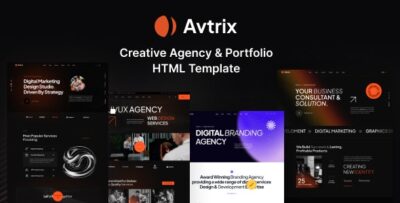 Avtrix - Creative Agency & Portfolio HTML Template