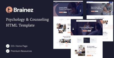 Brainez - Psychology And Counseling HTML Template