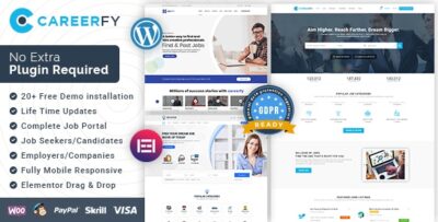 Careerfy - Job Board WordPress Theme v9.6.0