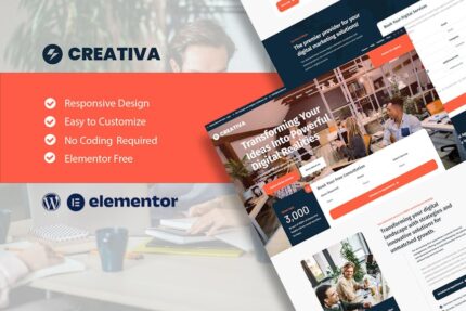 Creativa - Digital Agency Elementor Template Kit