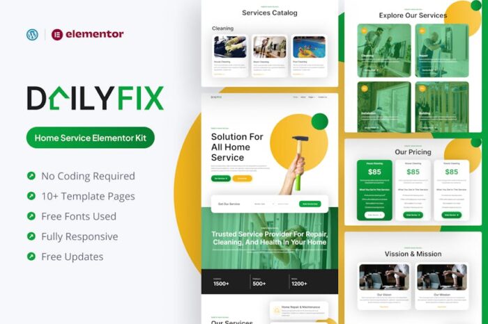 Dailyfix - Home Service Elementor Template Kit