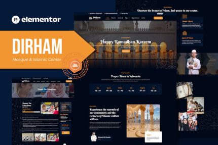 Dirham - Mosque & Islamic Center Elementor Pro Template Kit