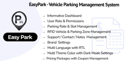 EasyPark SaaS- Vehicle Parking Management System v1.4