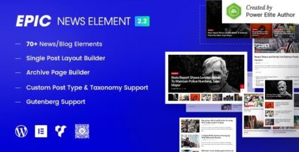 Epic News Elements - Add Ons For Elementor & Wpbakery Page Builder V2.3.8