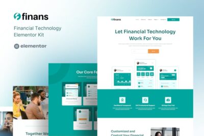 Finans - Financial Technology Elementor Pro Template Kit