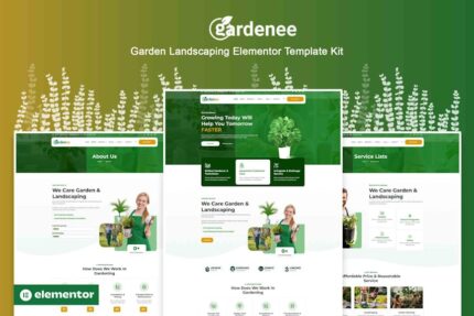 Gardenee - Landscaping & Garden Care Elementor Pro Template Kit