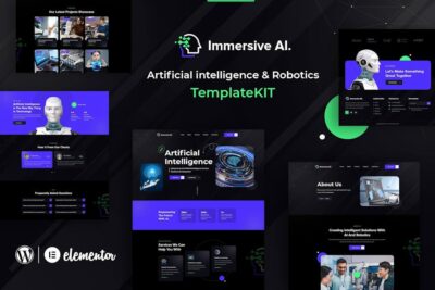 ImmersiveAI - Robotics Elementor Template Kit