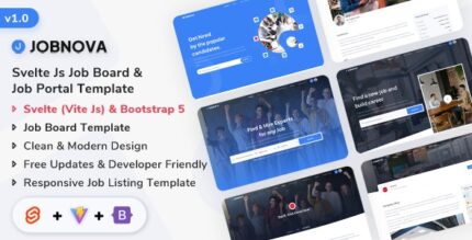 Jobnova - Svelte Js Job Board & Job Listing Template