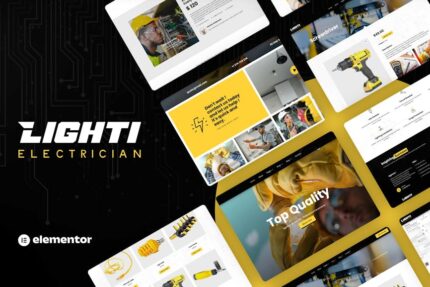 Lighti - Electrician Elementor Pro Template Kit