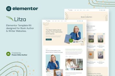 Litza – Book Author & Writer Elementor Template Kit