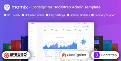 Mamix - Codeigniter Admin Dashboard Template