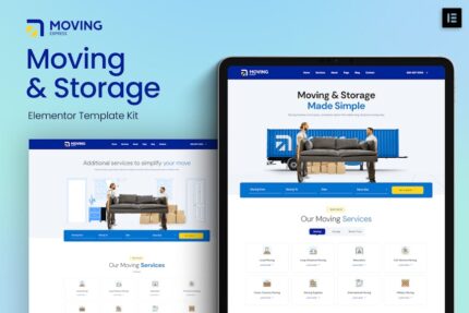 MovingExpress - Moving & Storage Company Elementor Template Kit