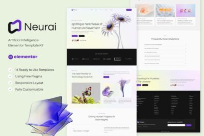 Neurai - Artificial Intelligence Elementor Template Kit