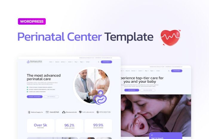 Omnicare – Reproductive & Perinatal Center Elementor Pro Template Kit