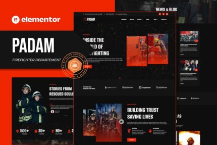 Padam - Firefighter Departement Elementor Template Kit