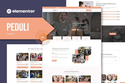 Peduli - Charity Elementor Template Kit