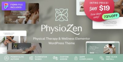 PhysioZen - Chiropractor & Physiotherapy Wellness WordPress Theme v1.0.1