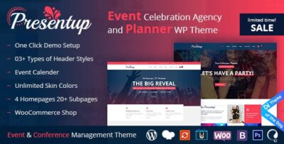 Presentup – Event Planner Celebrations Management WordPress Theme v5.3