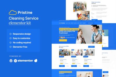 Pristine - Cleaning Service Elementor Template Kit