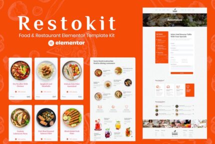 Restokit - Food & Restaurant Elementor Template Kit