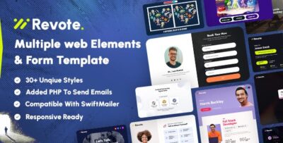 Revote - Multiple Web Elements & Forms Templates