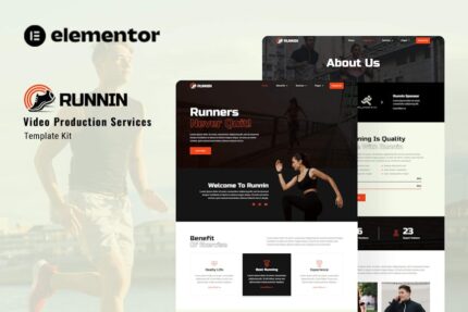 Runnin - Video Production Service Elementor Template Kit