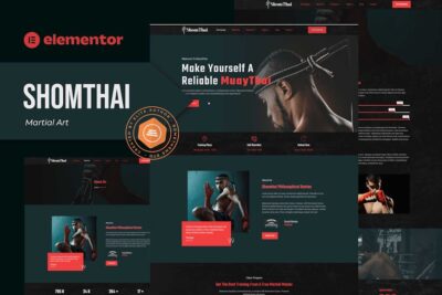 Shomthai - Martial Art Elementor Template Kit