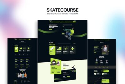 Skatecourse - Skateboard Lesson Elementor Kit