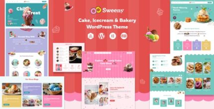 Sweeny - Cake, Ice Cream & Bakery Store WordPress Theme