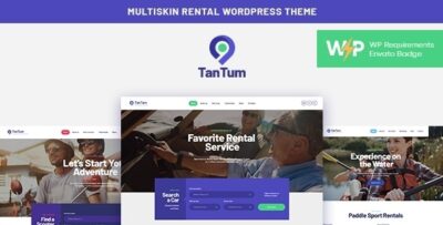 TanTum - Car, Scooter, Boat & Bike Rental Services WordPress Theme v1.1.11