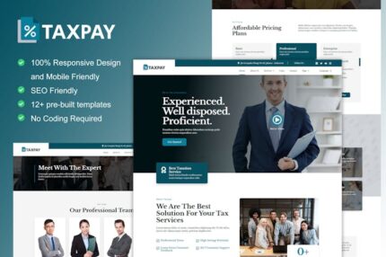 Taxpert – Tax Advisor & Consulting Elementor Template Kit