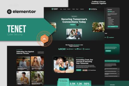 Tenet - Cyber Security Services Elementor Pro Template Kit