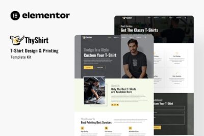 Thyshirt - TShirt Design and Printing Elementor Template Kit