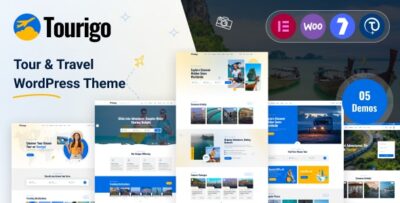 Tourigo - Tour & Travel WordPress Theme + RTL