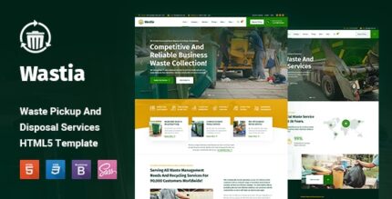 Wastia - Waste Pickup And Disposal Services HTML5 Template