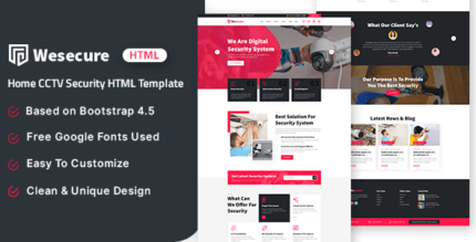 Wesecure - Home CCTV Security HTML Template
