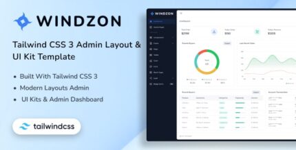 Windzon- Tailwind CSS 3 Admin Layout & UI Kit Template