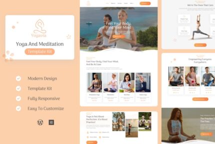 Yogavia - Yoga & Meditation Elementor Template Kit