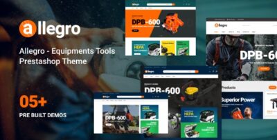 Allegro Elementor - Equipments Tools Prestashop Theme