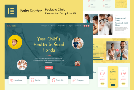 Baby Doctor - Pediatric Clinic Elementor Template Kit