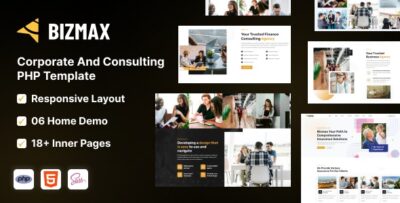 Bizmax – PHP - Corporate And Consulting Business Template